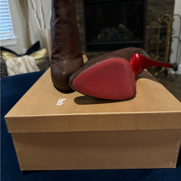 Christian Louboutin Arielle Talon 120 Nappa Booties SZ. 38 - Picture 2 of 7
